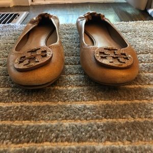 Tory Burch Tan Leather Flats